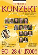 Plakat Benefizkonzert für Sierra Leone