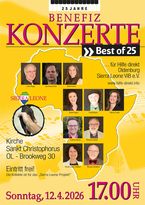 Benefizkonzert Flyer Vorderseite