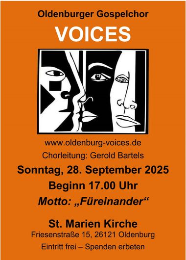 Plakat Konzert Voices