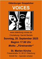 Plakat Konzert Voices